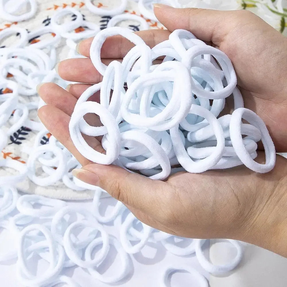 30-200pcs Hair Accessories for Women girl Basic Hair Bands Headband Hair Ropes Ties Ponytail Holder Simple and Fashionable N…