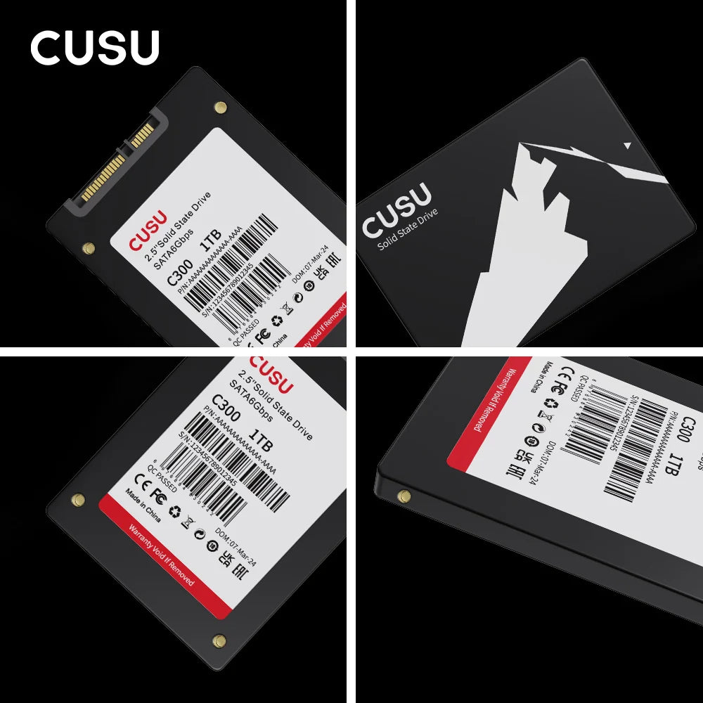 CUSU SSD 1TB 512GB 256GB 128GB SATA3 Hard Drive 2TB SSD SATA Solid State Disk for Laptop Desktop - image 3