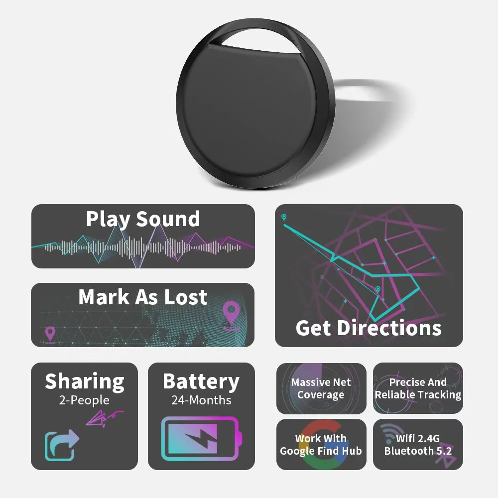 Navigation Tracker For Android Phones Work With Google Find Hub App Remote Locating Key Finder for Xiaomi Samsung Pixel GMS…