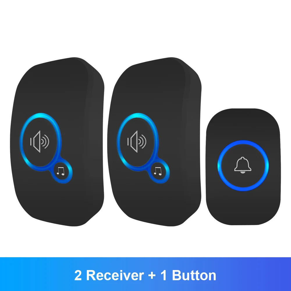 Wireless Doorbell FullHouse Waterproof Door Chime Kit Includes Push Button Transmitter and Plug In Receiver - image 7