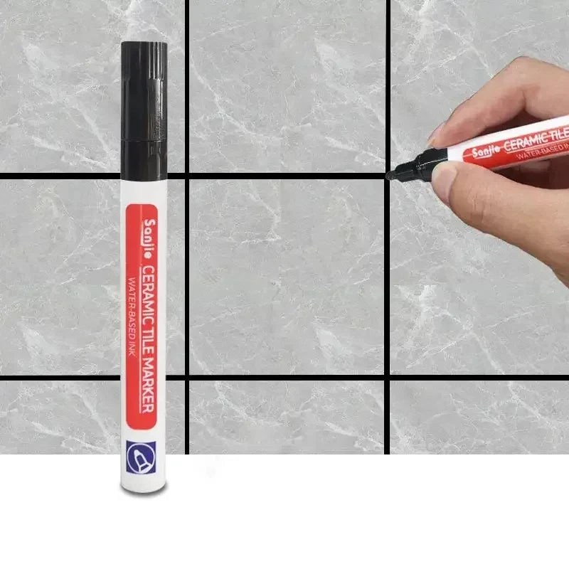 1/3 Pcs Waterproof White Marker Pen Wall Seam Repair Tiles Grout Markers Pens Floor Bathroom Decontamination Paint Brush Too…