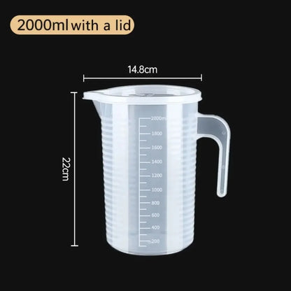 100-5000ml Thickened Plastic Measuring Cup with Scale Food Grade Measuring Cup Experimental Measuring Cup Beaker Plastic Cup…