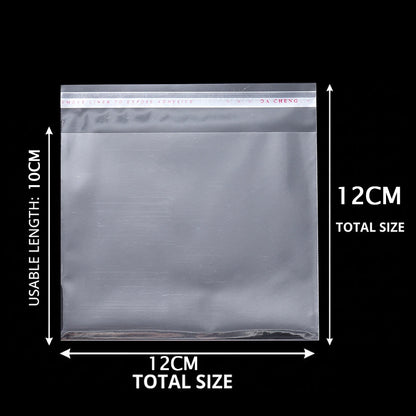 100pcs/lot Transparent Self Adhesive Seal Bags OPP Plastic Cellophane Bags Gifts Bag & Pouch Jewelry Packaging Bags - image…