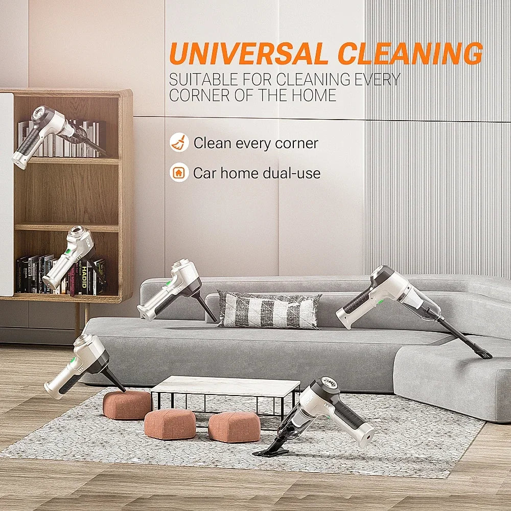 SZUK NEW C017MAX Car Vacuum Cleaner Wireless Mini Handheld Strong Suction Cleaning Machine Portable Vacuum Cleaner for Car H…