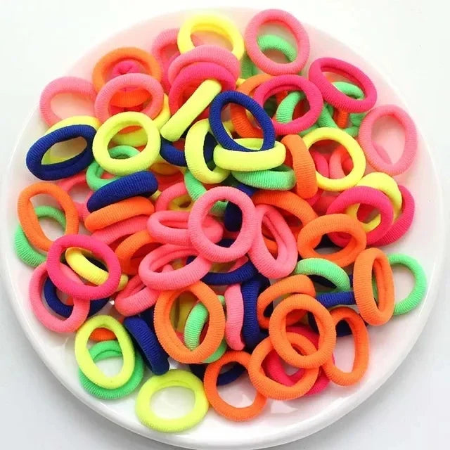 200-1000pcs Women Girls Colorful Nylon Elastic Hair Bands Ponytail Hold Small Hair Tie Rubber Bands Scrunchie Hair Accessori…