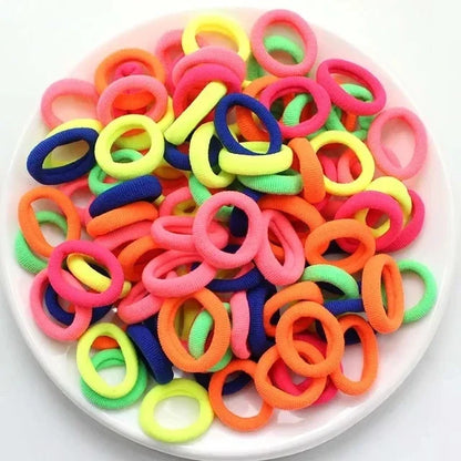 200-1000pcs Women Girls Colorful Nylon Elastic Hair Bands Ponytail Hold Small Hair Tie Rubber Bands Scrunchie Hair Accessori…