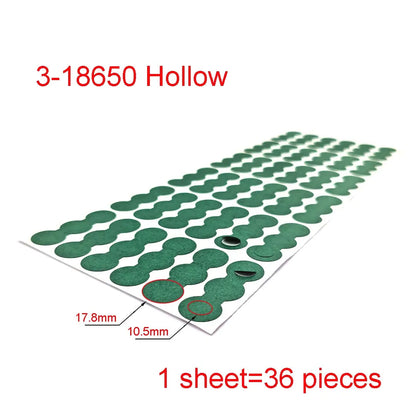 18650 21700 32650 Li-ion Battery Insulation Gasket Barley Paper Battery Pack Cell Insulating Glue Patch Electrode Insulated…
