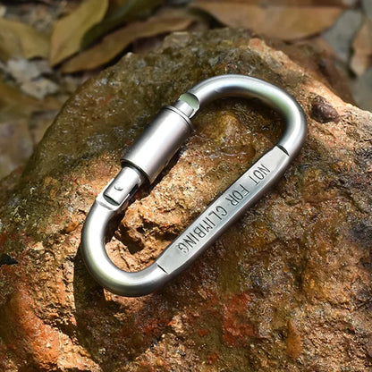 4-6PCS Carabiner Set For Key Camping Survival EDC Outdoor Keychain Clip Alloy Aluminum Tactical Caribiner Hook Karabiners -…