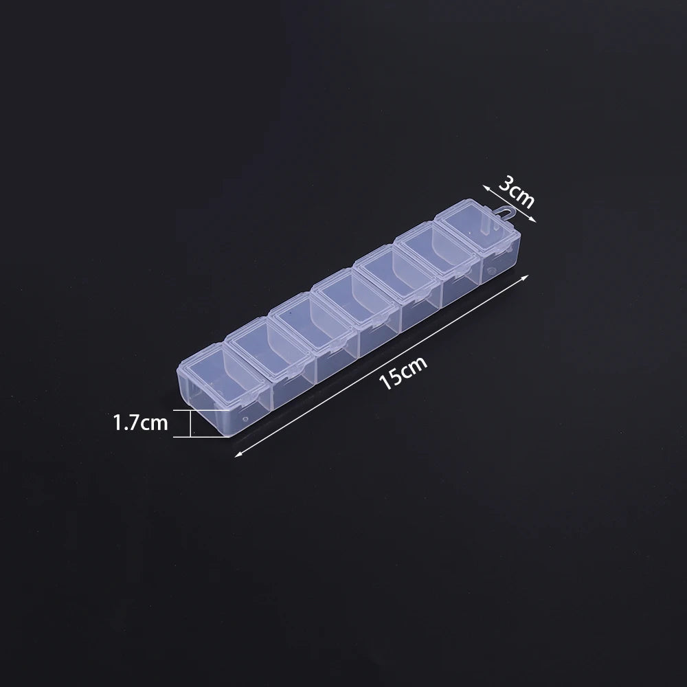 1 Pc Plastic Jewelry Box 5-28 Compartment Slot Organizer Storage Beads Container Adjustable Jewelry Storage Box Rectangle Ca…