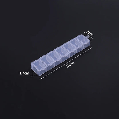 1 Pc Plastic Jewelry Box 5-28 Compartment Slot Organizer Storage Beads Container Adjustable Jewelry Storage Box Rectangle Ca…