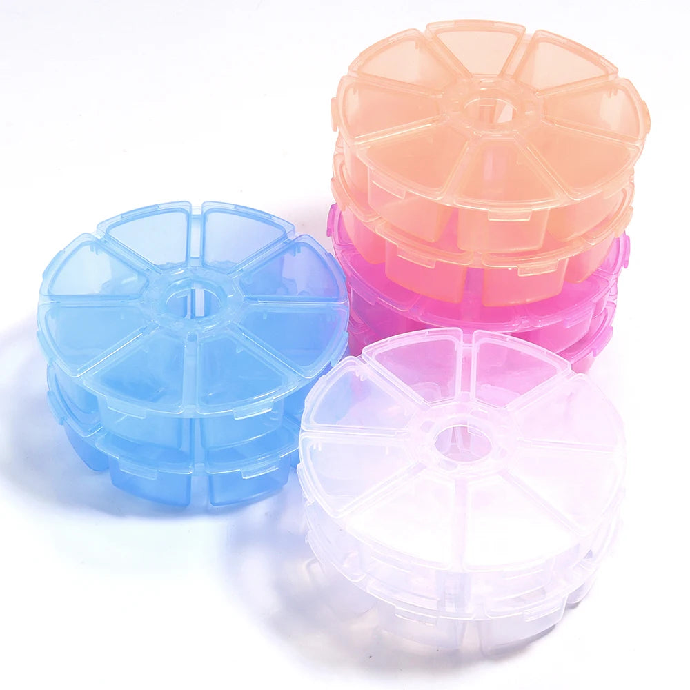 1 Pc Plastic Jewelry Box 5-28 Compartment Slot Organizer Storage Beads Container Adjustable Jewelry Storage Box Rectangle Ca…