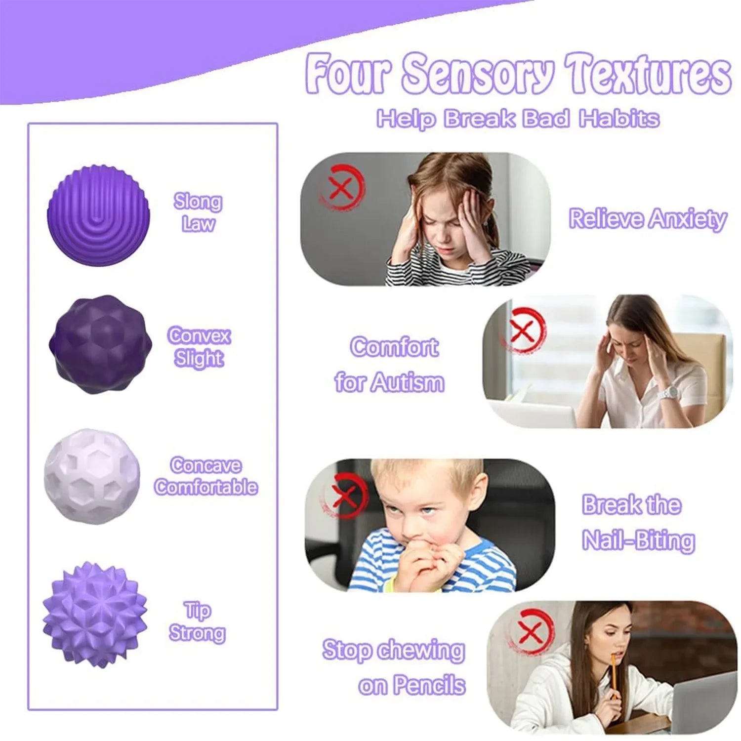 Silicone Magnetic Sensory Balls Fidget Toy Worry Balls Autism Calming Fidgeting Toy Anxiety Relief Stress Sensory Toy - imag…