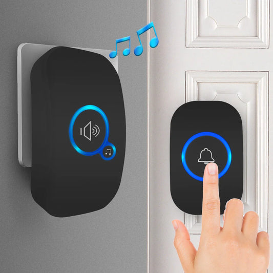 Wireless Doorbell FullHouse Waterproof Door Chime Kit Includes Push Button Transmitter and Plug In Receiver - image 2