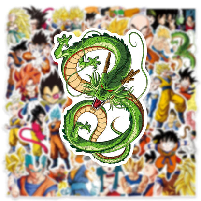 10/30/50pcs Classic Japan Anime Dragon Ball Stickers Kids Decals Toy DIY Laptop Water Bottle Phone Cool Cartoon Son Goku Sti…