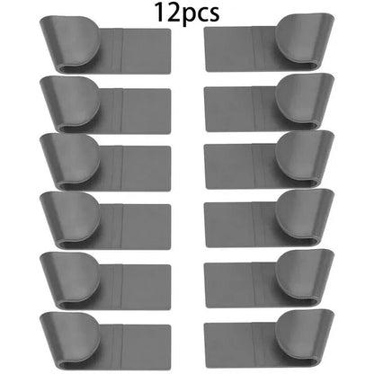 1/2/12pcs Pot Lid Holder Wall-Mounted Hanging Holder for Pan Pot Cover Rack Plastic Kitchen Storage Rack Kitchen Organizer -…