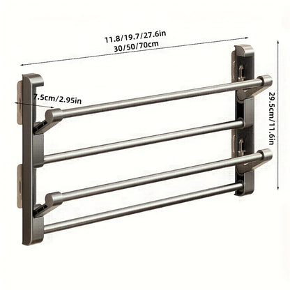 Bathroom slipper rack, wall mounted, non perforated, shoe rack behind the bathroom door, drainage multi-layer folding shoe s…