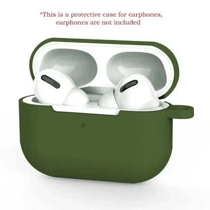 For AirPods Pro Protective Case Silicone New Solid Color Apple Bluetooth Headset Soft Case Protective Cover - image 7