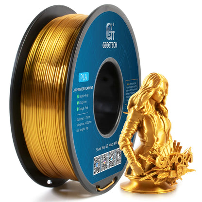 Geeetech 3d Printer Filament PLA PETG Plastic 1kg 1.75mm,Tangle-Free, 3d Printing Wire Materials, Black, White, Vacuum Packa…