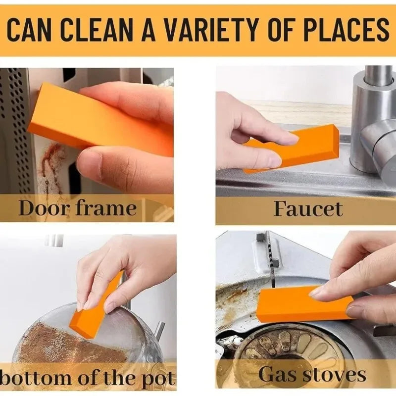 "Efficient Limescale Eraser, Stainless Steel Rust Remover for Kitchen Faucets, Cleaning Rubber for Household Scale Stain Too…