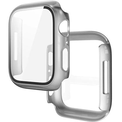 Tempered Glass+Cover For Apple Watch 11 10 9 8 7 46mm 42mm PC Bumper Screen Protector Case iWatch Series 7 6 5 4 SE3 44 40 4…