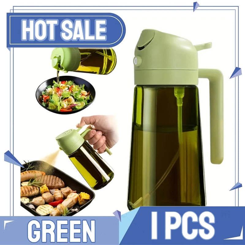 2in1 Kitchen Spray Oil Dispenser Oil Sprayer Polisher Or Only Brush Spray for Air Fryer Salad Grilling Roasting Cooking Kitc…