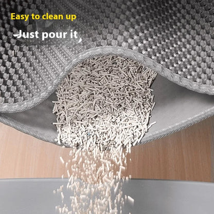 Extra Large Cat Litter Mat Heavy Duty Waterproof 2 Layer Non Slip Washable Pet Floor Protector Litter Box Sand Stopper - ima…