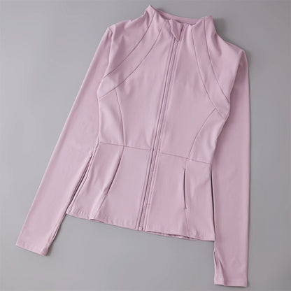 Yoga Clothes Windbreaker Sportswear Woman Running Long Sleeve Sweatshirt Sports Jackets Top Women Workout Tops Activewear -…