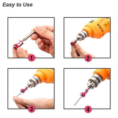 Magnetic Ring Screwdriver Bit Holder Cross Phillips Magnet 1/4 Strong Magnetizer Removable Part Adapter Screw Driver Power T…
