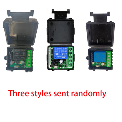 10A Relay Receiver Mini Module Remote Control f 433Mhz Universal Gate Remote Control Switch DC 12V or Gate LED Garage Door -…