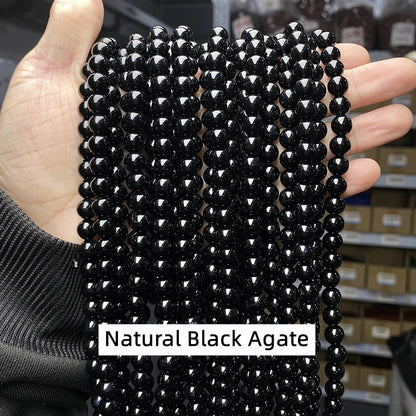 Natural Stone Golden Obsidian Bead Irisation Round Loose Spacer 4 6 8 10 12mm For Jewelry Making Diy Bracelet Necklace Acces…