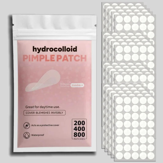 200/400/800pcs Invisible Clear Pimple Patch Set – Deep-Cleansing Hydrocolloid Acne Stickers, Mixed Sizes, Gentle & Skin-Frie…