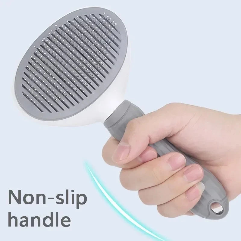 Pet Dog Brush Cat Comb Self Cleaning Pet Hair Remover Brush For Dogs Cats Grooming Tools Pets Dematting Comb Dogs Accessorie…