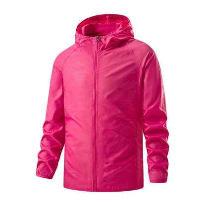 LNGXO Waterproof Hiking Jackets for Men and Women Sun Protection Windbreaker Camping Climbing Rain Coat Unisex Portable Clot…