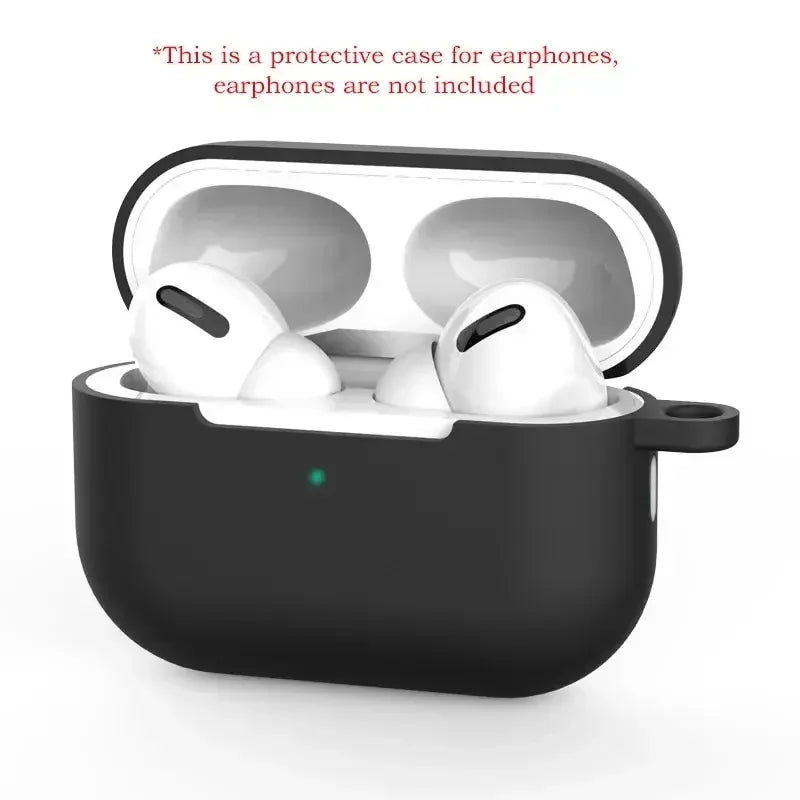 For AirPods Pro Protective Case Silicone New Solid Color Apple Bluetooth Headset Soft Case Protective Cover - image 10