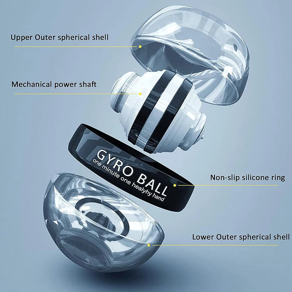 Self-Starting Wrist Gyro Ball Power Trainer Ball Wrist Strengthening Device Forearm Exerciser Strengthen Arms Fingers Muscle…