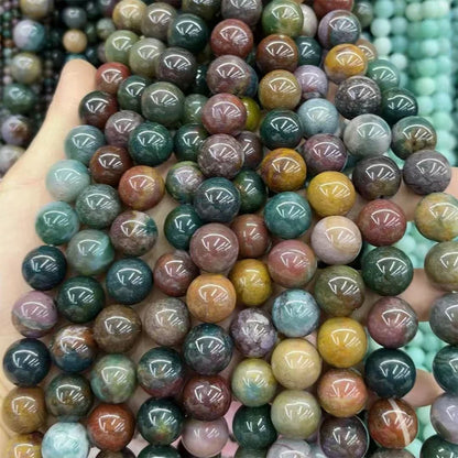 Natural Stone Beads Blue Tiger Eye Crystal Amethyst Rose Quartz Gemstone Bead for Jewelry Making Bracelet Necklace 4/6/8/10M…