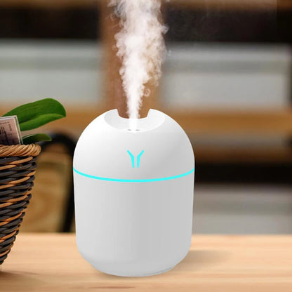 250ML USB Mini Air Humidifier Aroma Essential Oil Diffuser For Home Car Ultrasonic Mute Mist Maker Diffuser with LED Color L…