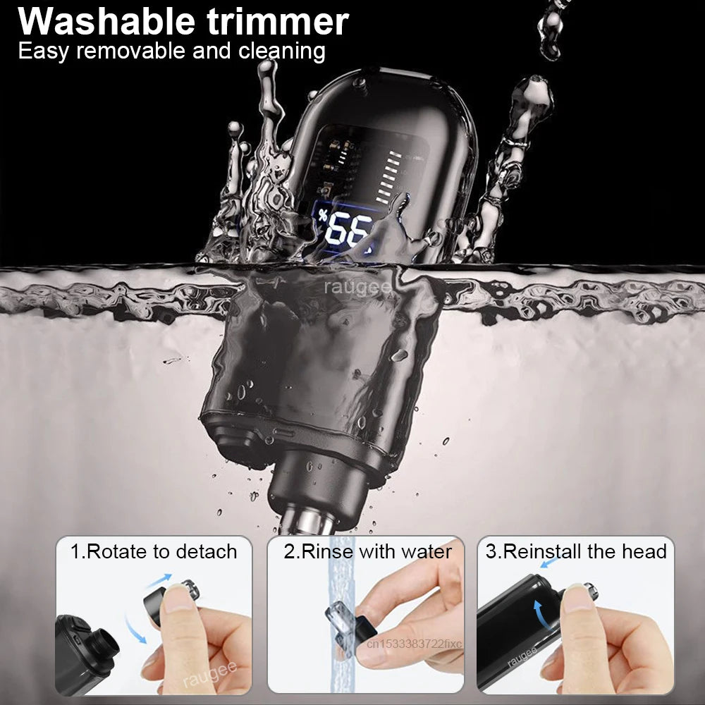Nose Hair Trimmer Rechargeable Electric Nose Hair Remover Men Eyebrow Hair Shaving Razor Mini Pocket Portable Nose Hair Clip…