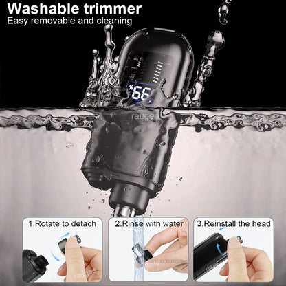 Nose Hair Trimmer Rechargeable Electric Nose Hair Remover Men Eyebrow Hair Shaving Razor Mini Pocket Portable Nose Hair Clip…