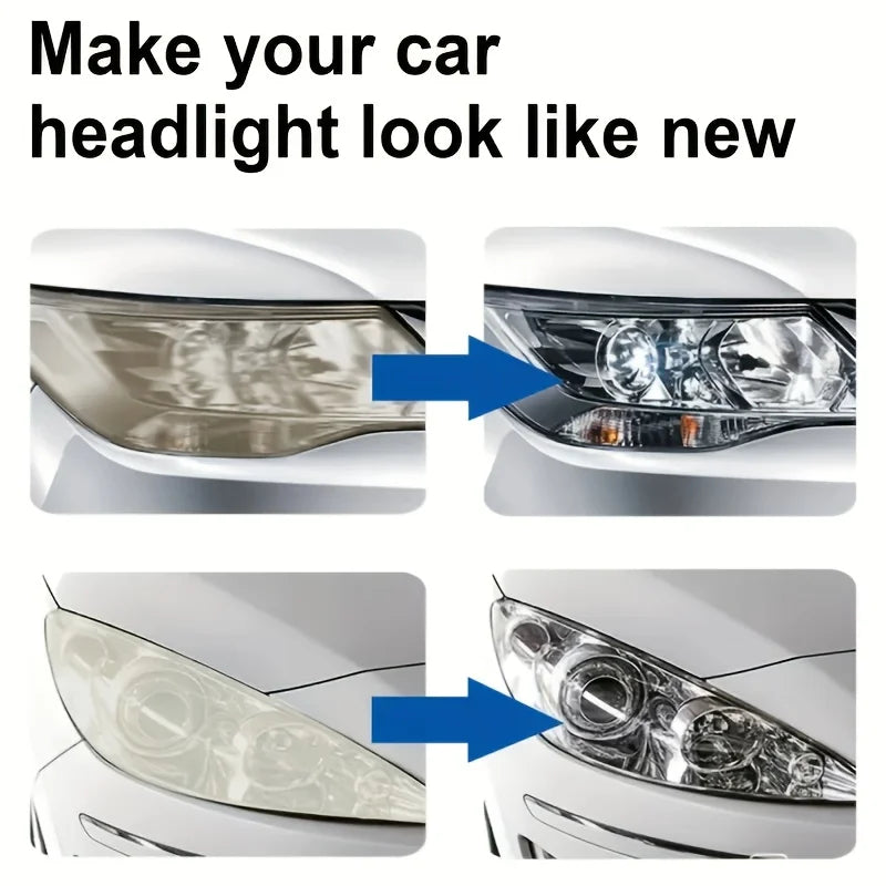 Car Headlight Restoration Polishing Kits Headlamp Scratch Remover Repair Cleaning Paste Remove Oxidation Headlight Polish Li…