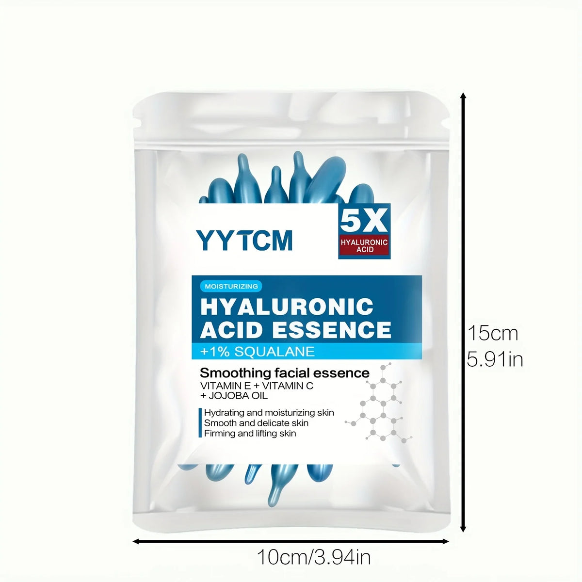 Hyaluronic acid deep moisturizing capsule essence, deep moisturizing and brightening skin essence (0.4gx30 capsules)/bag -1…