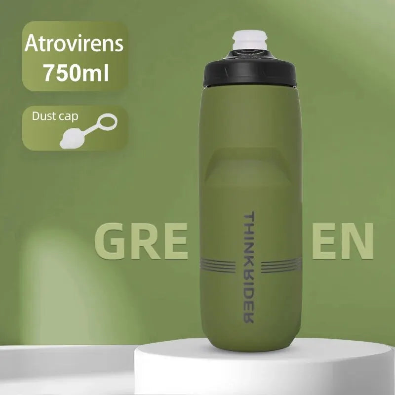 ThinkRider 620ml/750ml Bicycle Bottle MTB Road Bike Water Bottle Outdoor Sports Plastic Portable Large Capacity Drink Cyclin…
