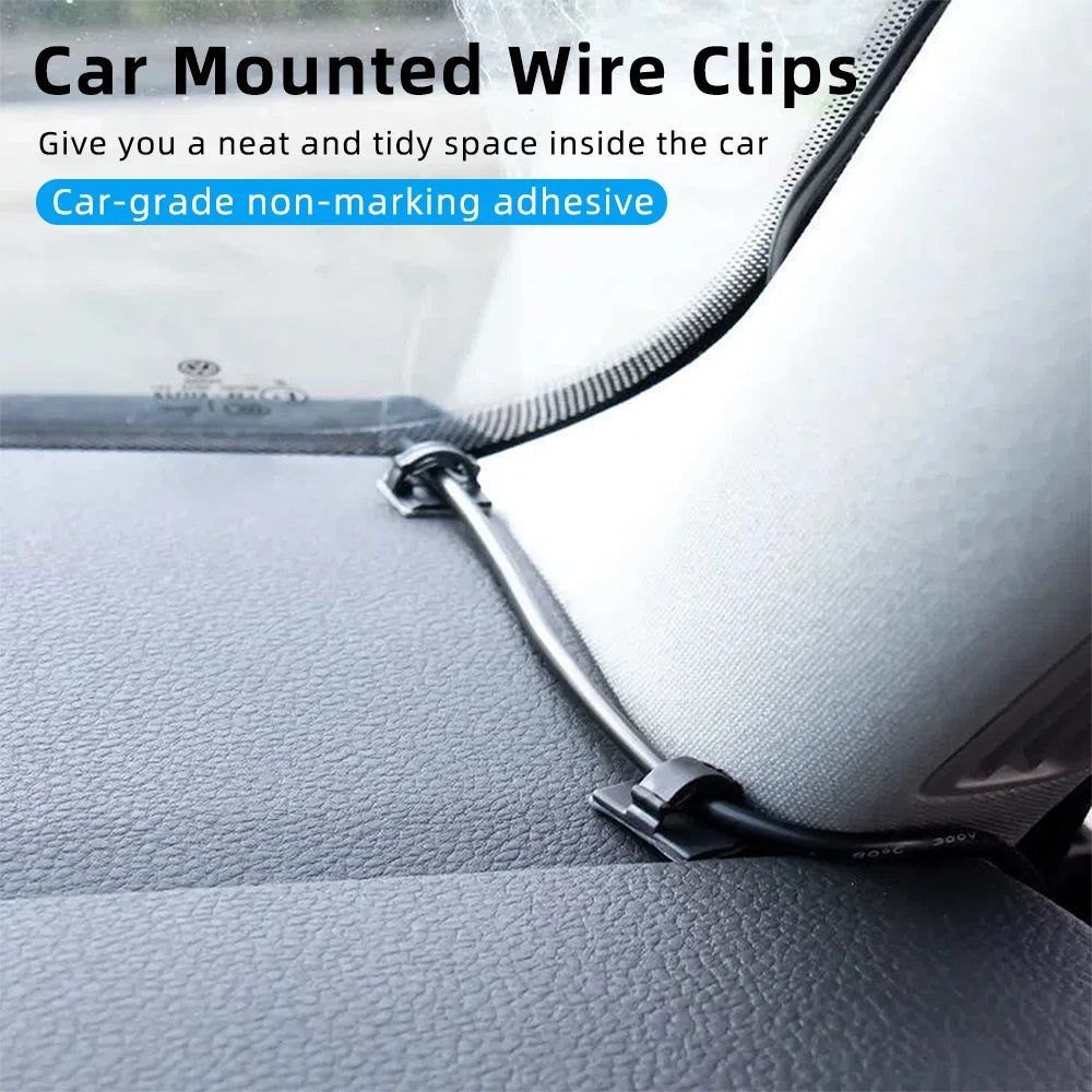 30pcs Cable Organizer Clips Cord Holder Desktop Workstation Wire Manager USB Charging Data Line Bobbin Winder Cable Manageme…