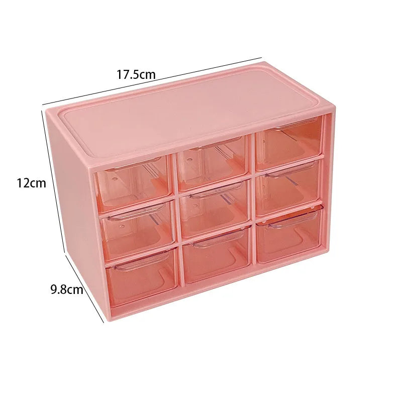 Dustproof Multi-Grid Desktop Drawer Organizer - Portable Storage Box for Jewelry, Cosmetics, Desk Drawer Organizer Box - ima…