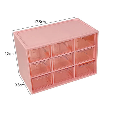 Dustproof Multi-Grid Desktop Drawer Organizer - Portable Storage Box for Jewelry, Cosmetics, Desk Drawer Organizer Box - ima…