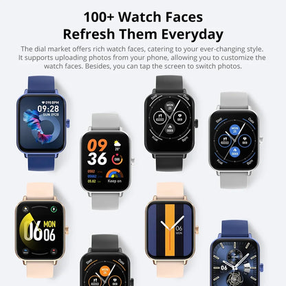 COLMI P81 Voice Calling Smart Watch Ultra 1.9 inch Screen 24H Health Monitor 100+ Sports Modes, Bluetooth Smartwatch Men Wom…