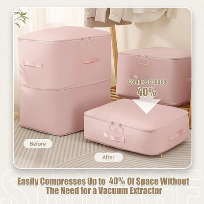 1 PC Ultra Space Saving Self Compression Organizer Upgrades Space Saver Vacuum Storage Bags for Comforter Clothing - image 5