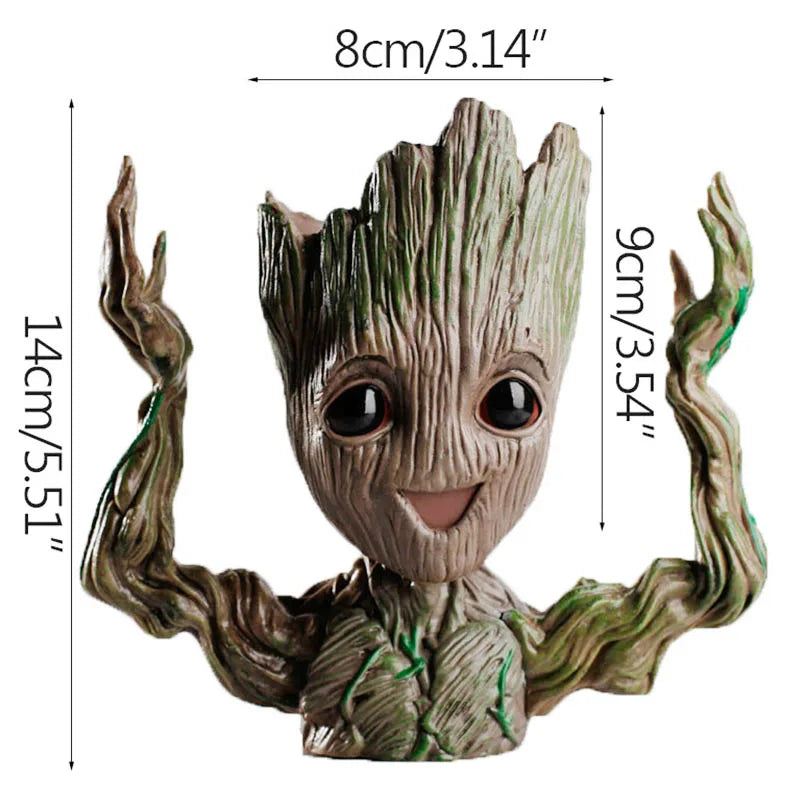 Home Decoration Crafts Miniature Model Office Desktop Display Cartoon Groot Figurines Handicrafts Decor Tree Man Ornament 5C…