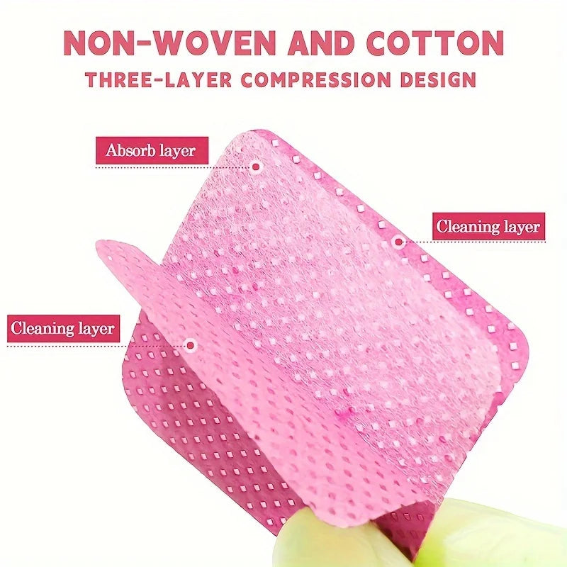 20/600pcs Lint-Free Nail Wipes Gel Cleansing Tissues Aluminum-Free Nail Polish Remover Pads for NaiArt Beauty Cleaning Care…