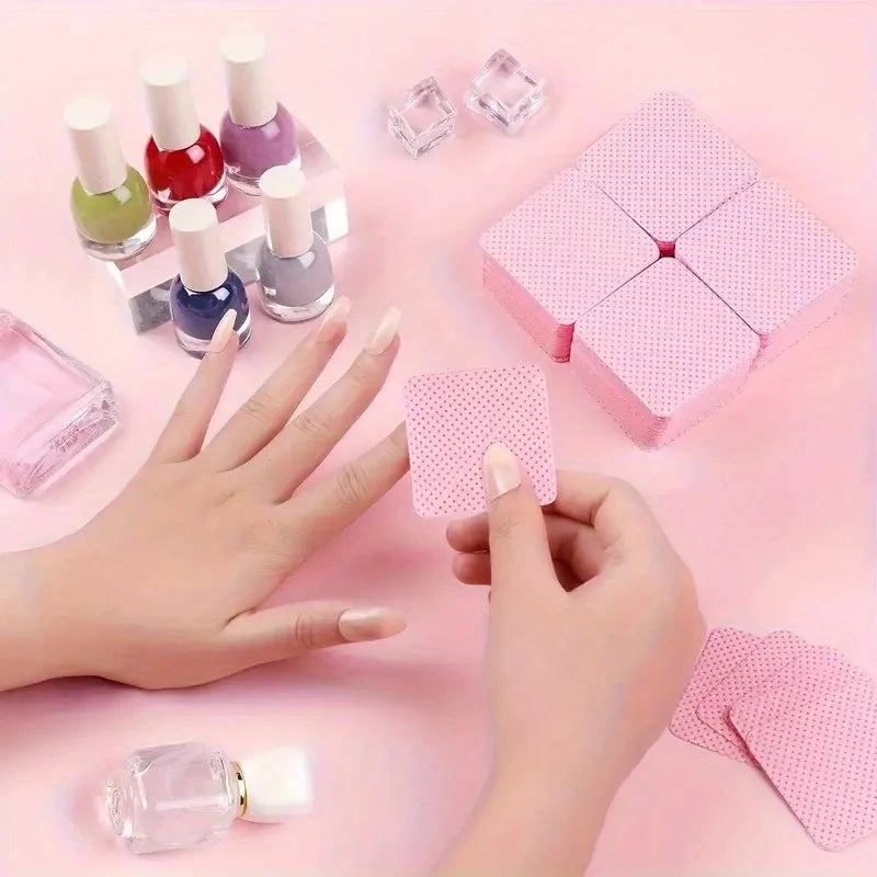 20/600pcs Lint-Free Nail Wipes Gel Cleansing Tissues Aluminum-Free Nail Polish Remover Pads for NaiArt Beauty Cleaning Care…
